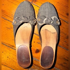 MIU MIU Vintage Denim Clogs